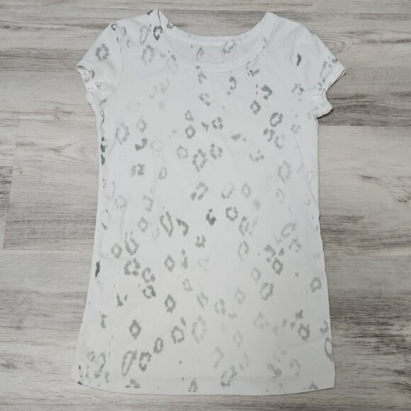 Dolce & Gabbana Distressed Leopard T Shirt Womens Sz S White Stretch Cotton Rib - Picture 4 of 11